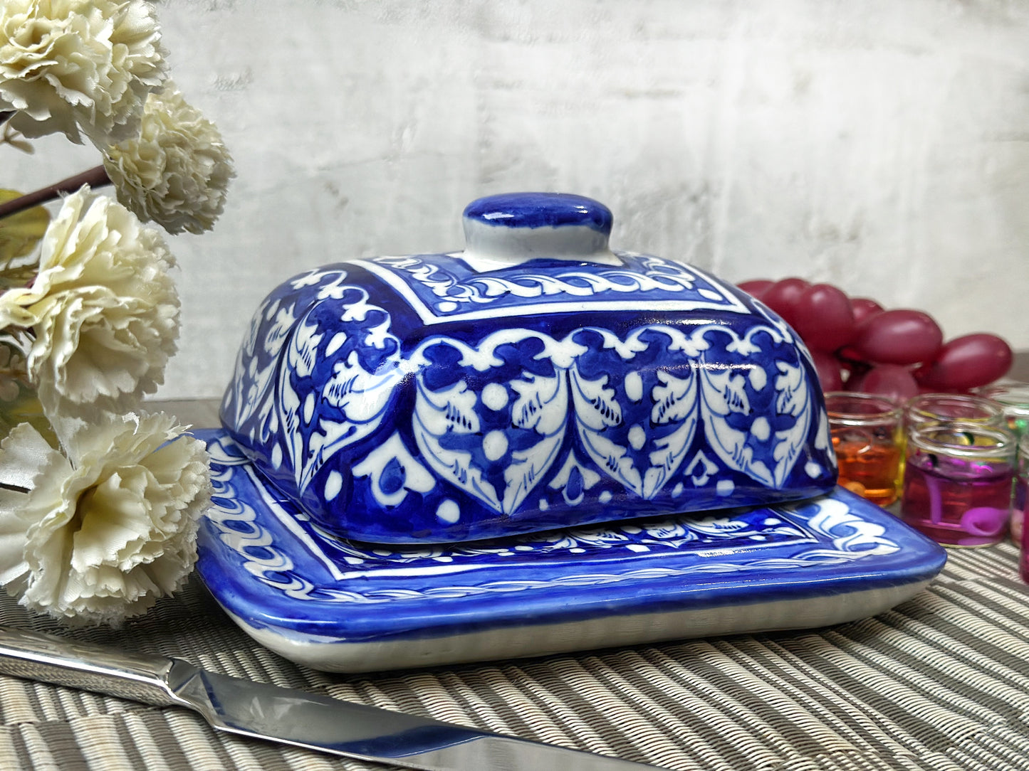 زهرية زهرية طبق زبدة
